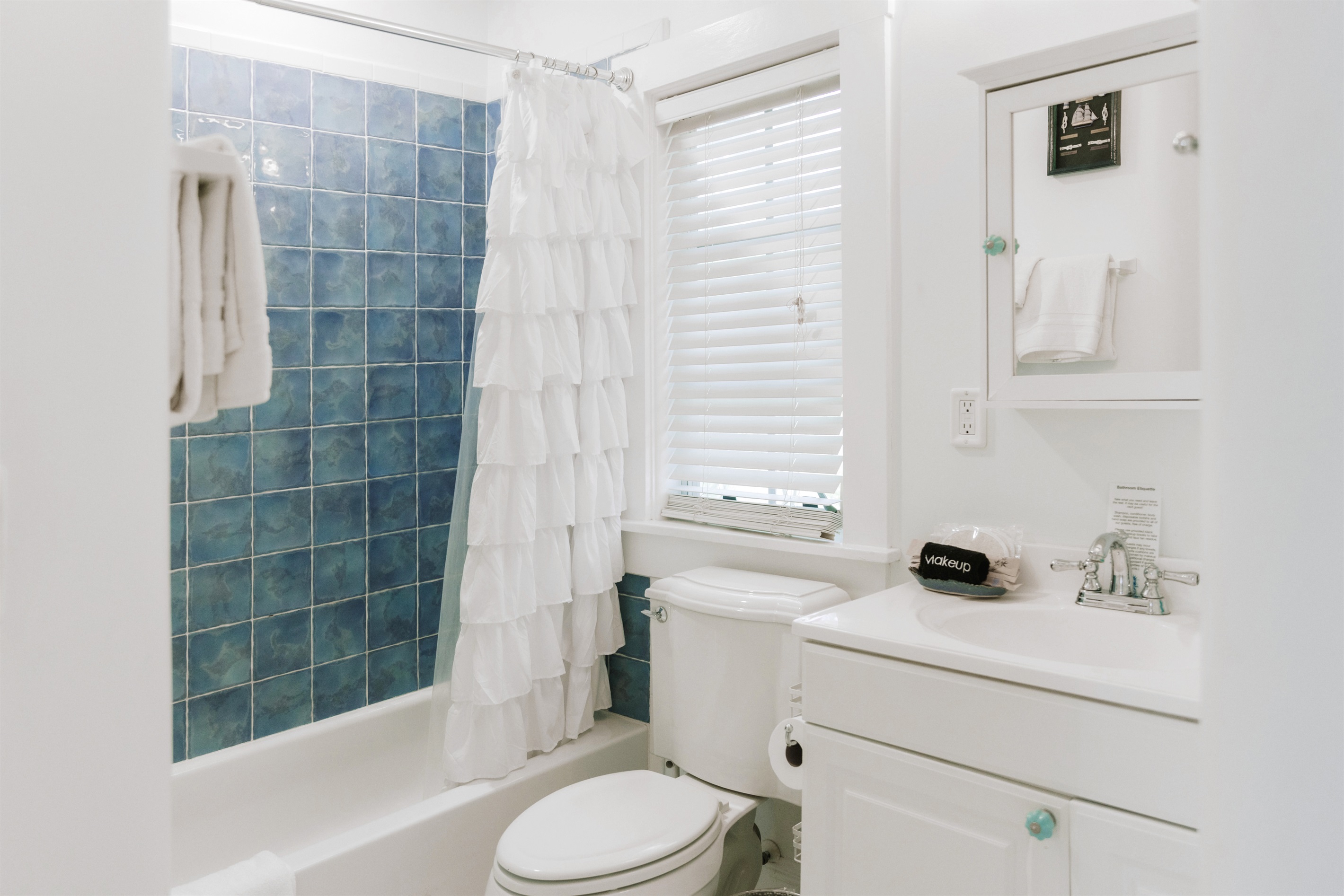 The second upstairs bathroom is shared with the second and third bedrooms.