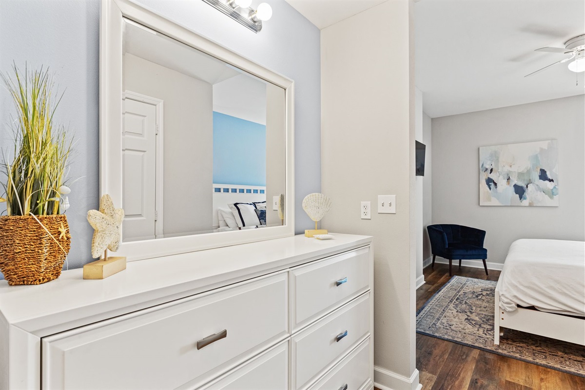 Master Bedroom Hallway + Walk In Closet