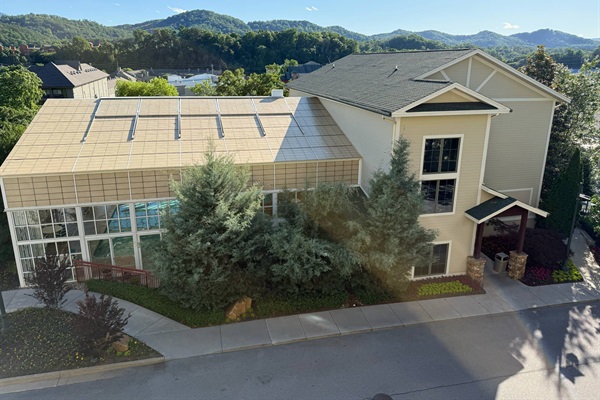 Step out the front door and head on over to the indoor pool complex which is located right across from our condo.
