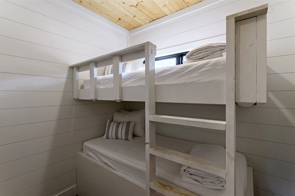 Shh! A little Second bunkroom behind the 2nd bedroom's closet for extra kiddos or when someone wants to sleep near Mom and Dad.