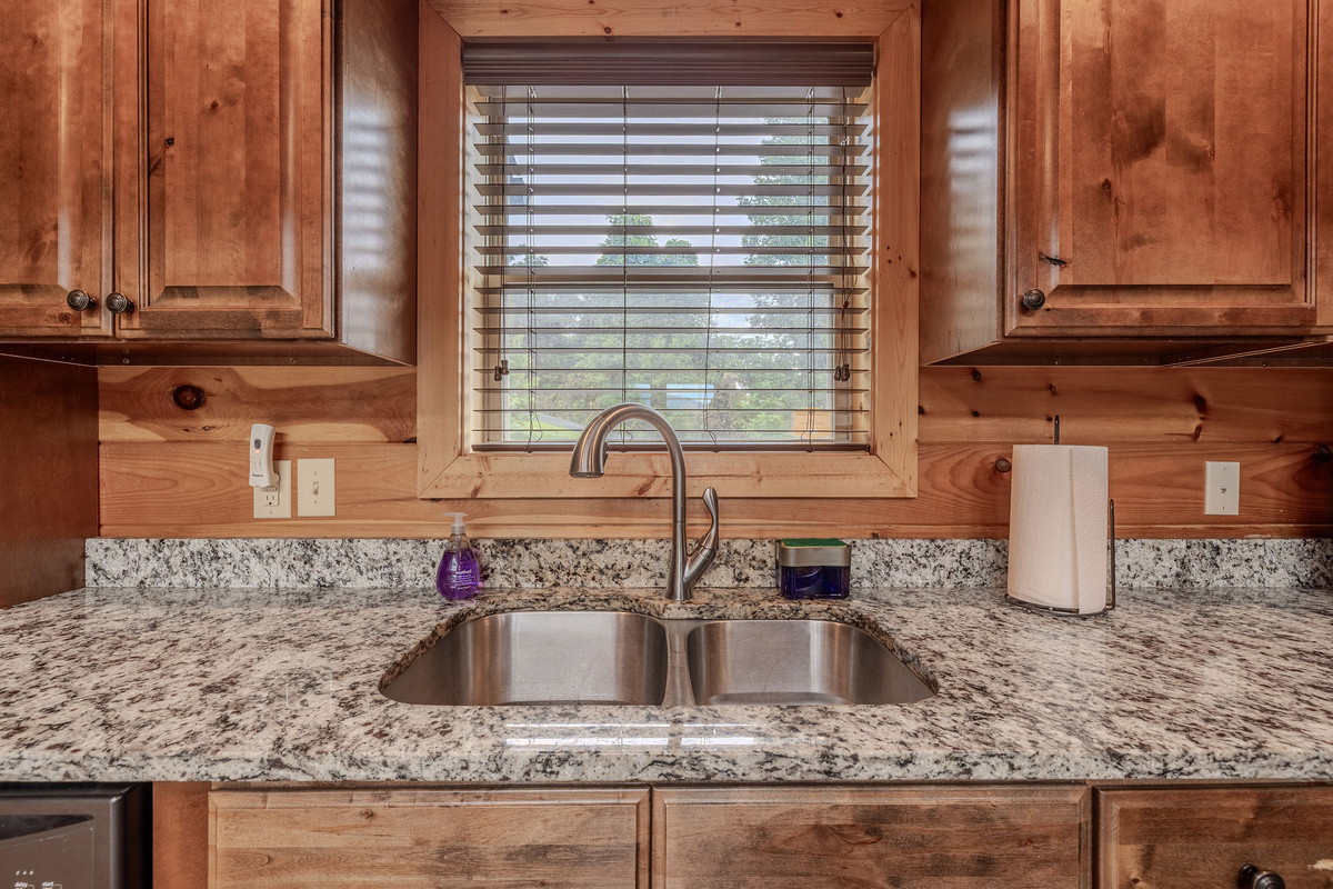 The kitchen supports everything from quick coffee refills to relaxed nights in after exploring Gatlinburg.