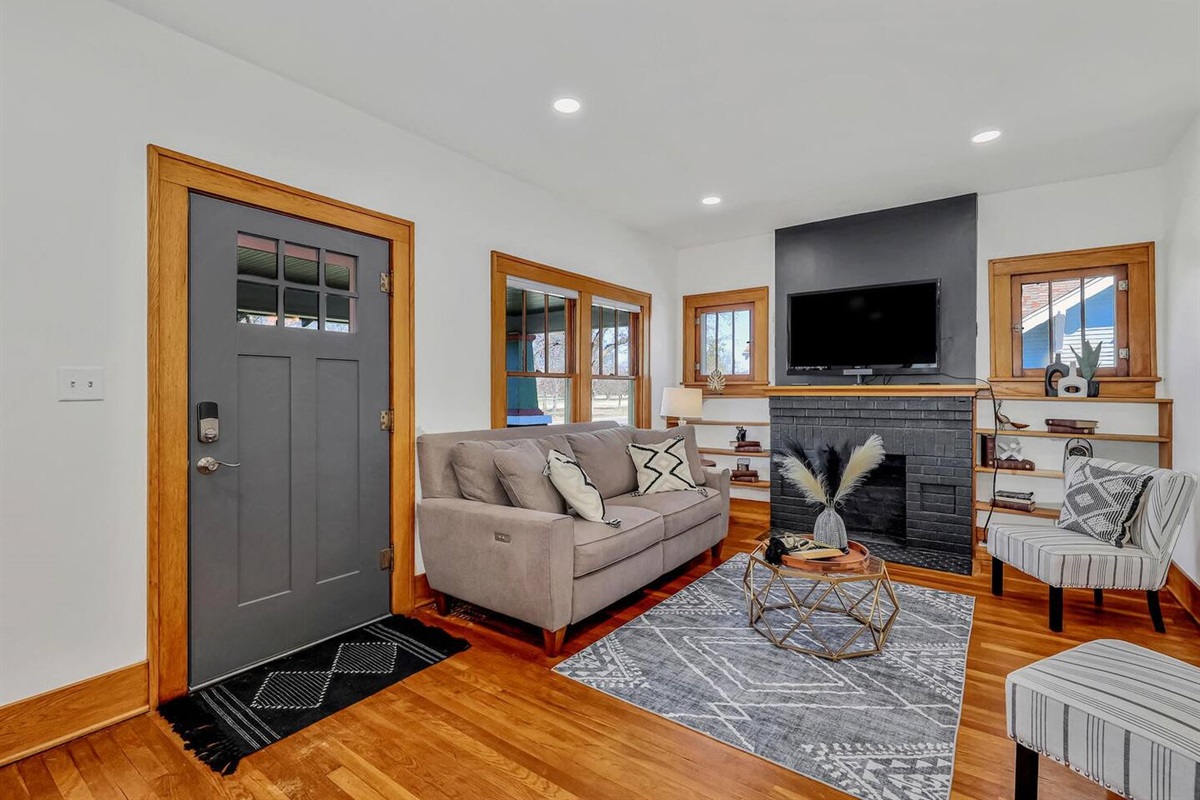 Spacious Living Room for movies with the family.