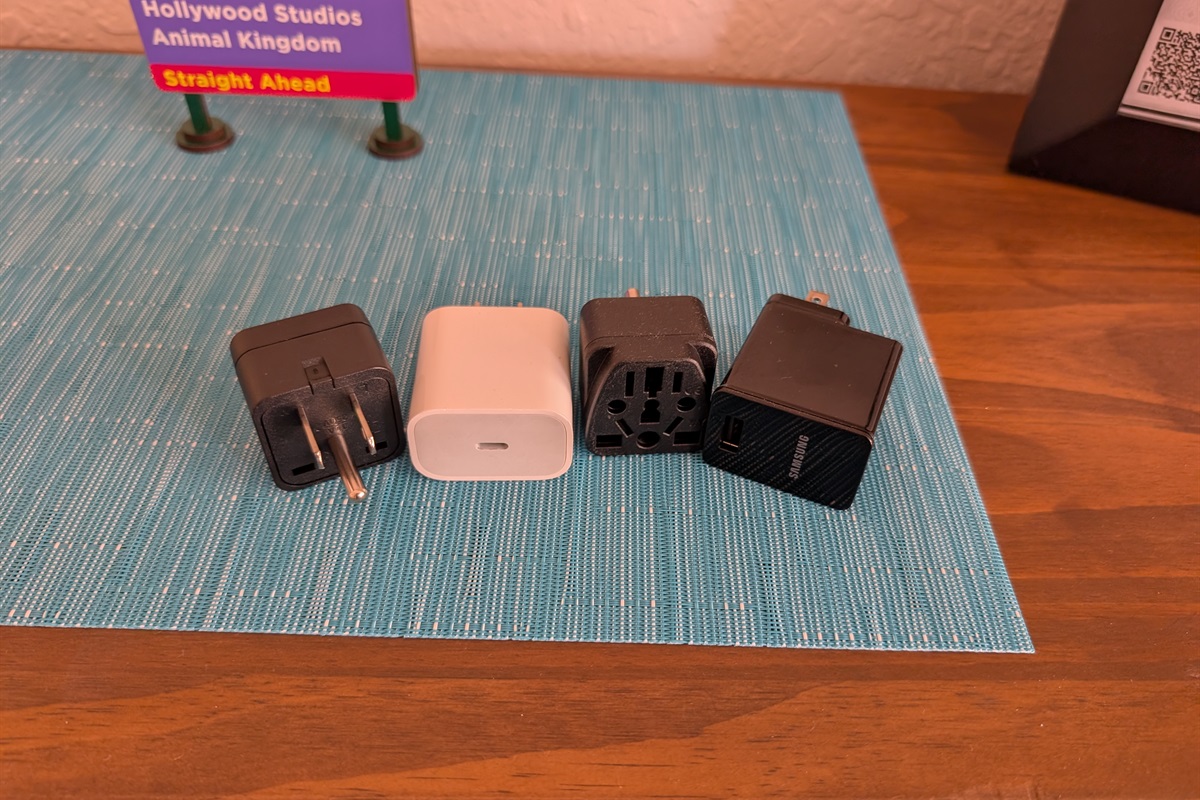 European and USB adapters