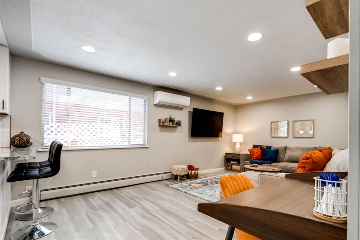 Desk area for remote working