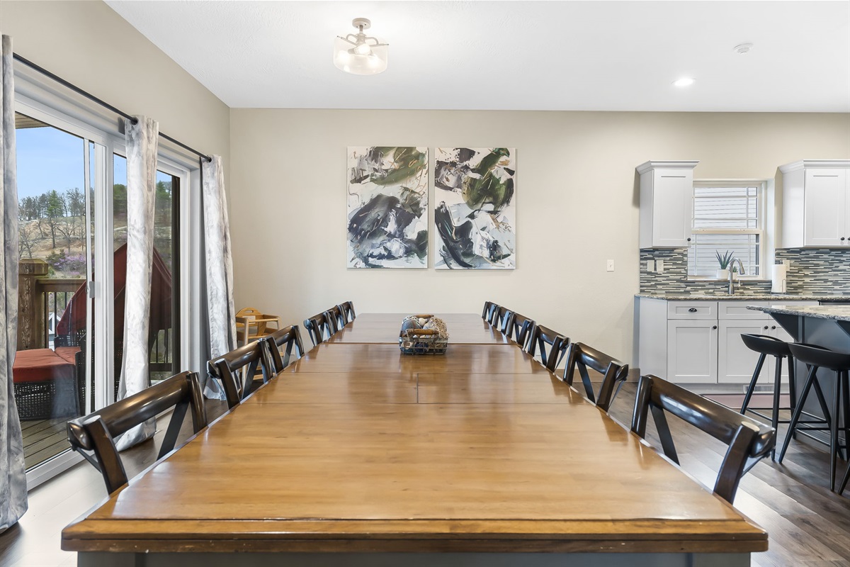 Plenty of seating for all your family gatherings!