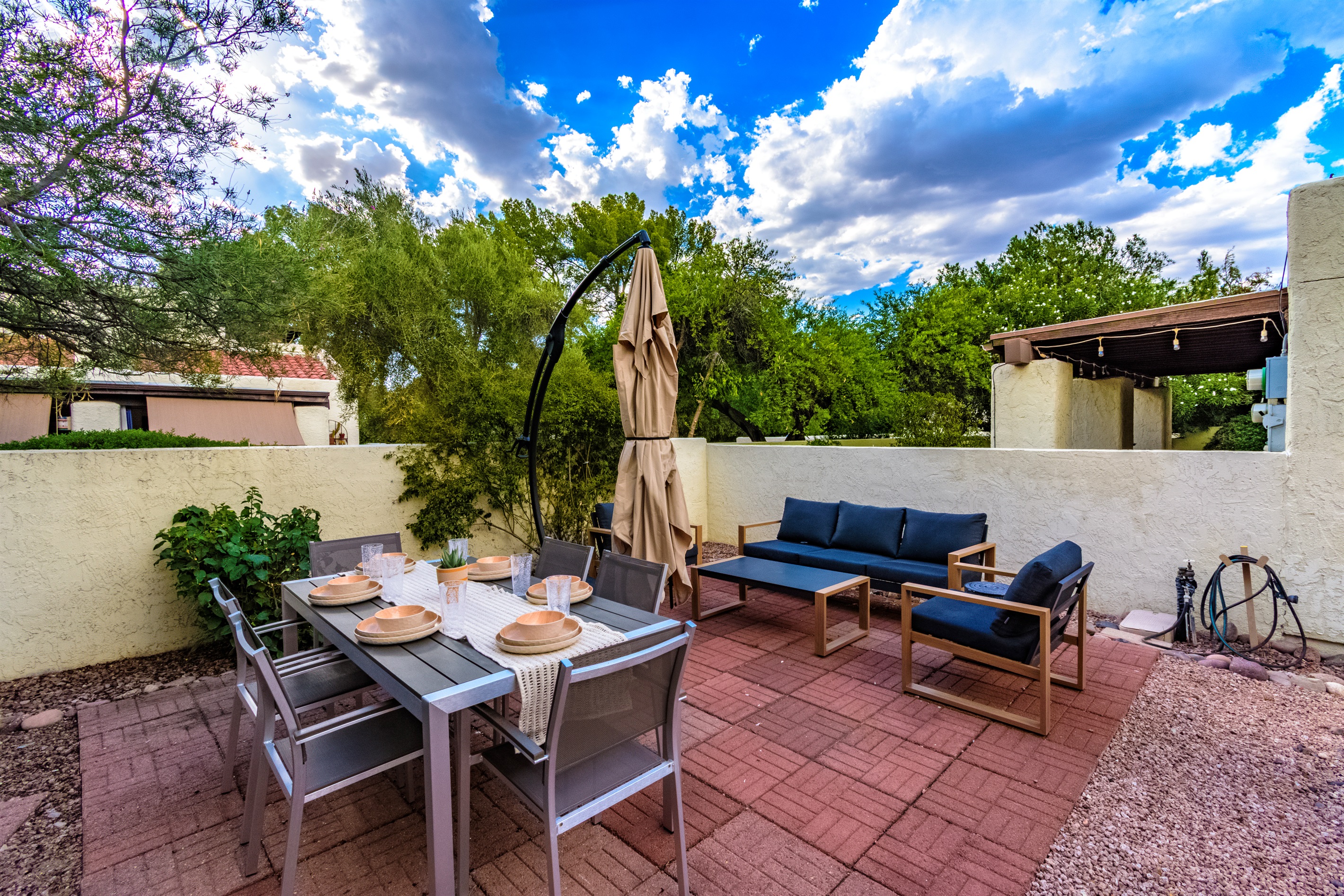 Backyard Dining and Living Room