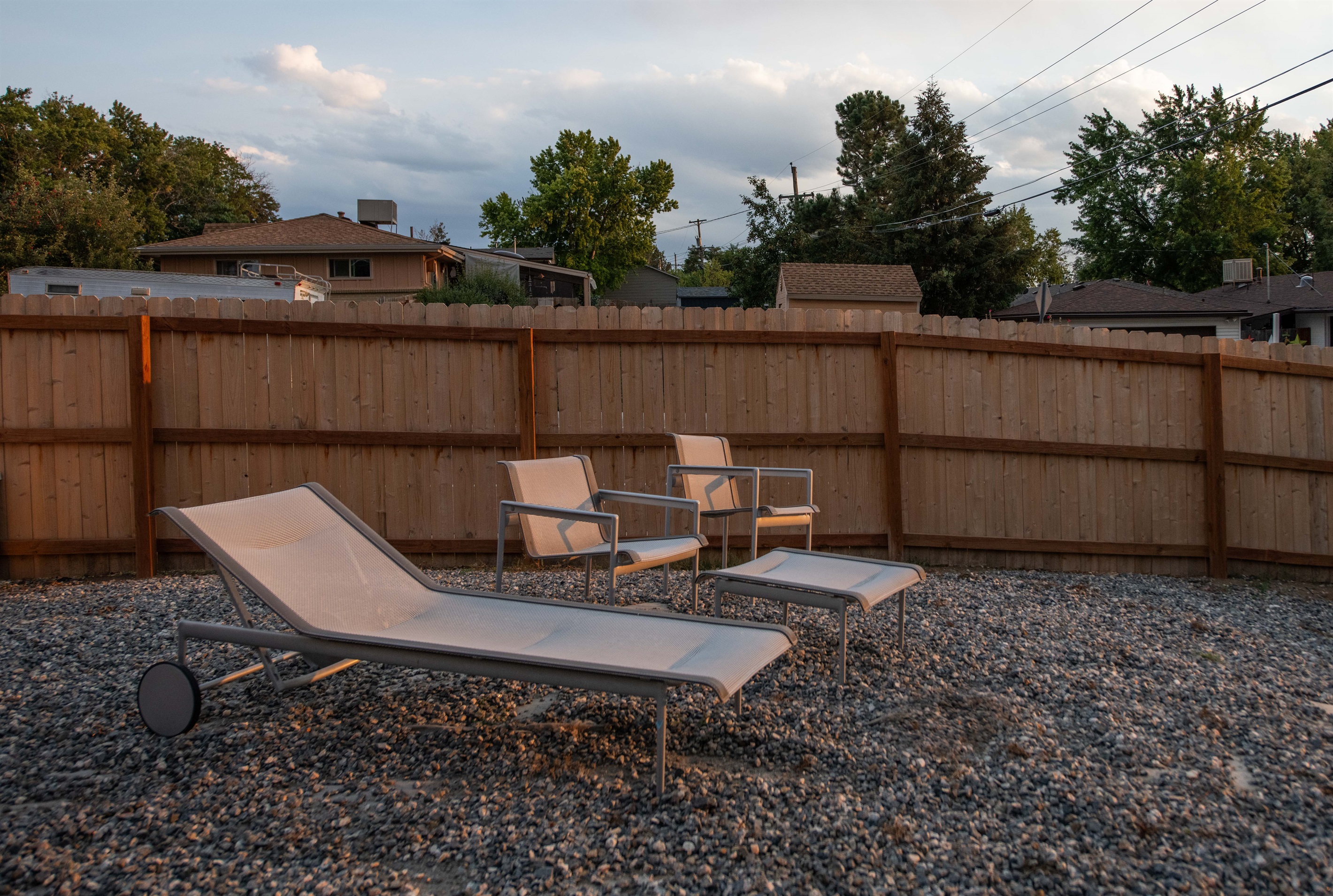 Sun loungers perfect for naps.