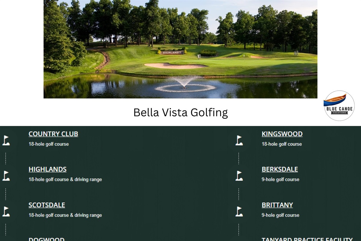 Bella Vista Golfing won't disappoint. There's a course for everyone!