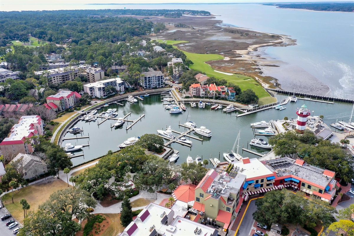 Beautiful Harbour Town is just minutes by Trolley from the Beach Club