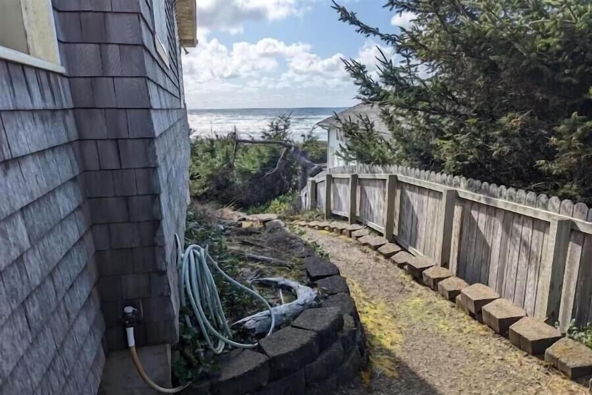 if you hate all the stairs you can go up the path