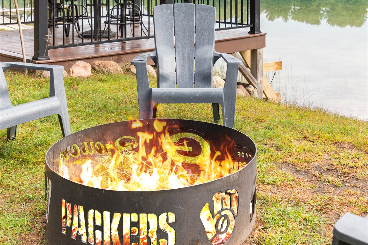 End the night with smores by the campfire