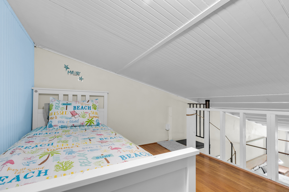 Staircase access to loft bedroom