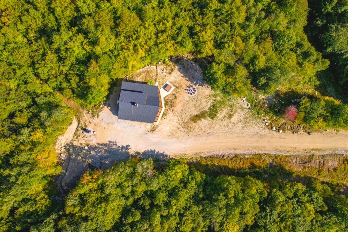 Nature and home from above.