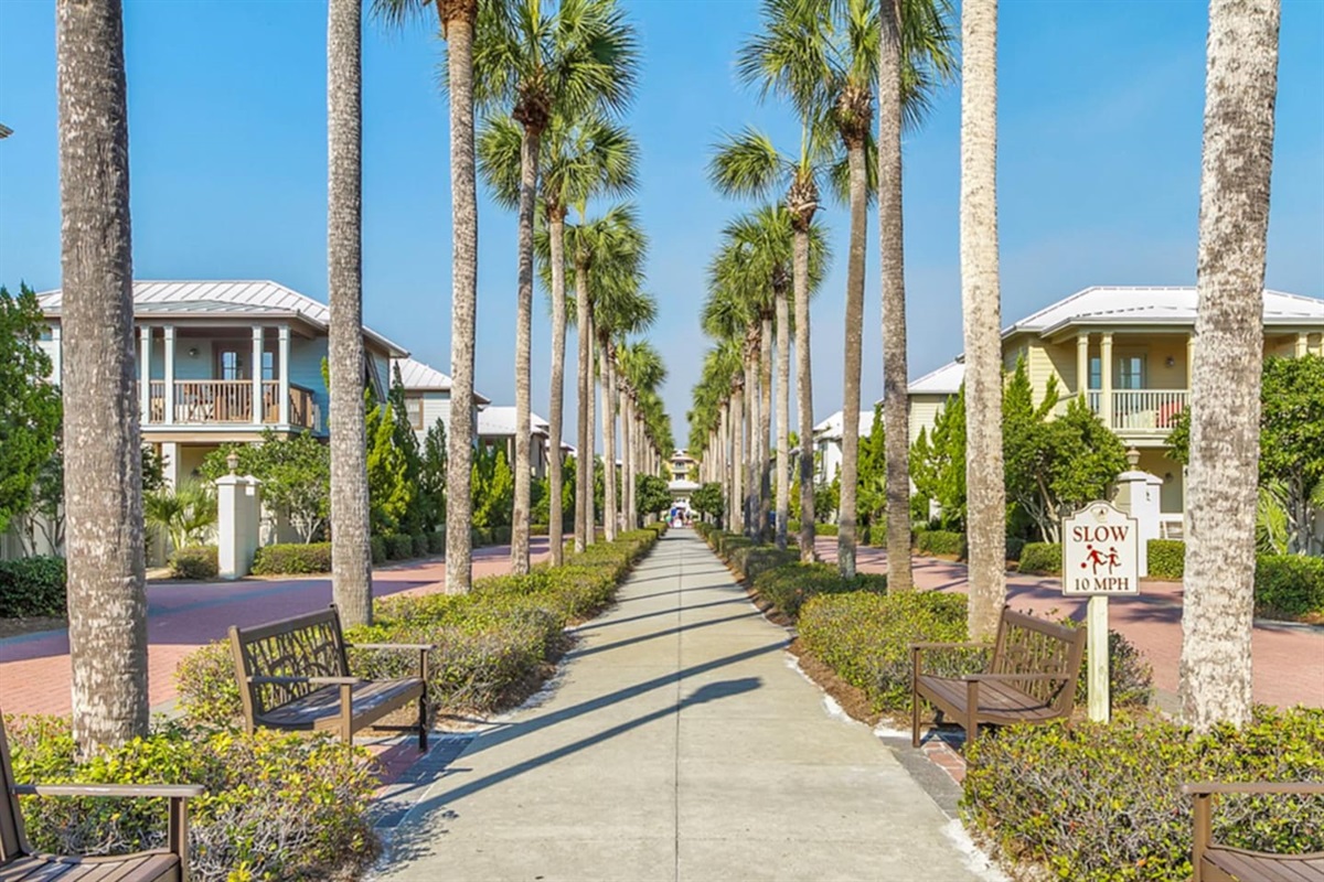 Enjoy the scenic view on your way to the beach!
