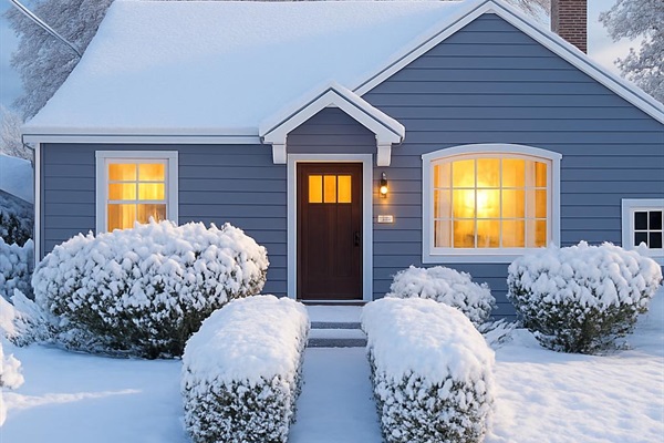 Winter snow in Walla Walla  **This winter photo was created with AI - updated winter photos to come soon**