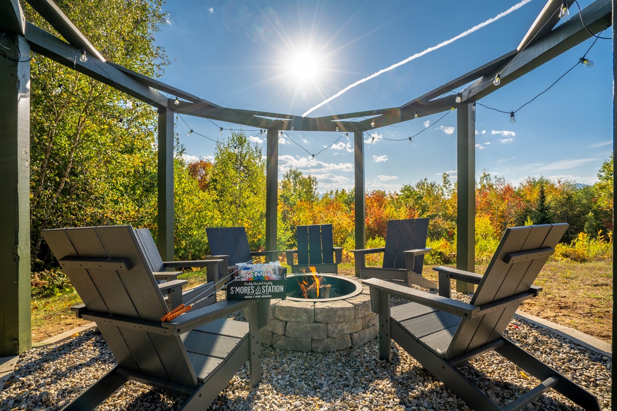 Share stories and s’mores around the firepit.