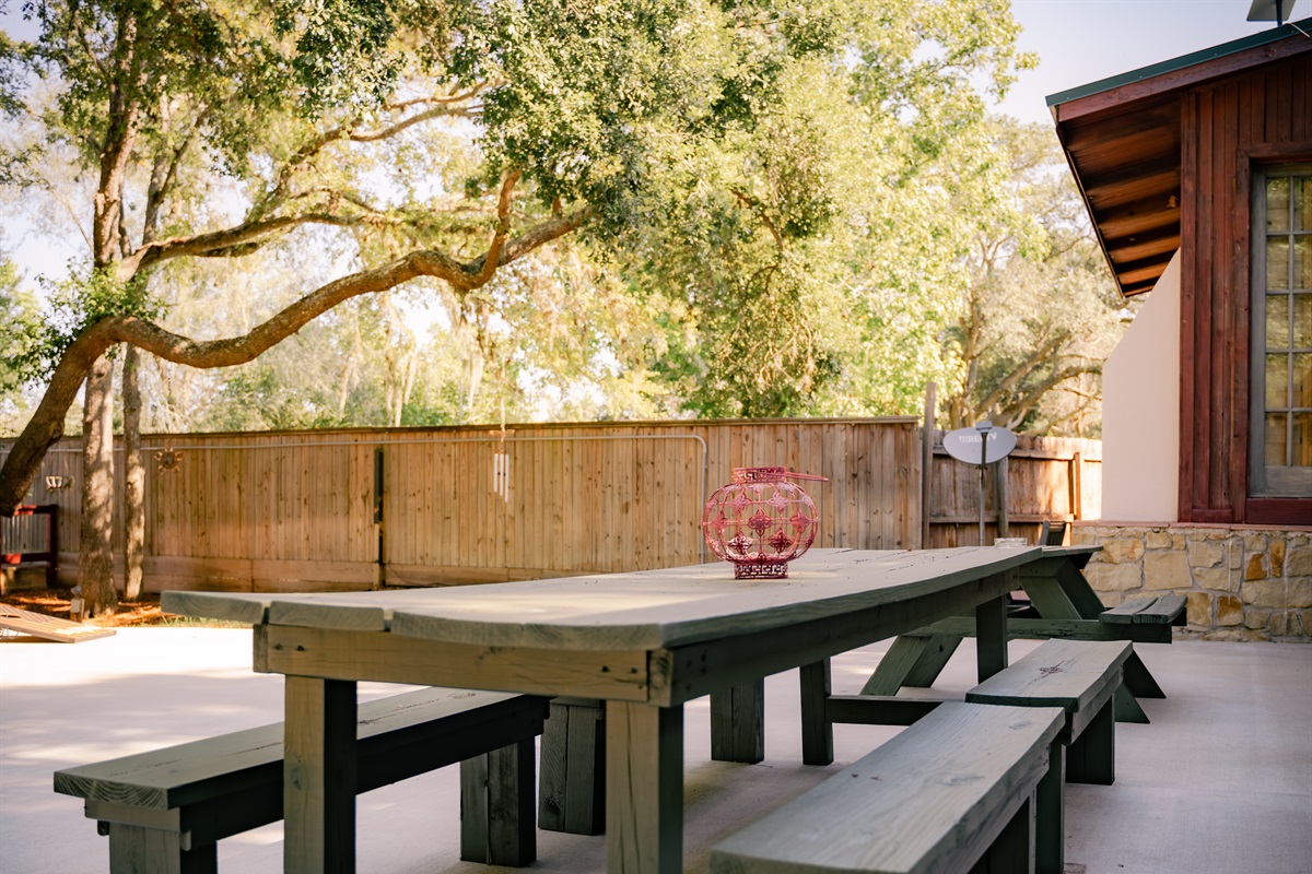 Tons of outdoor seating