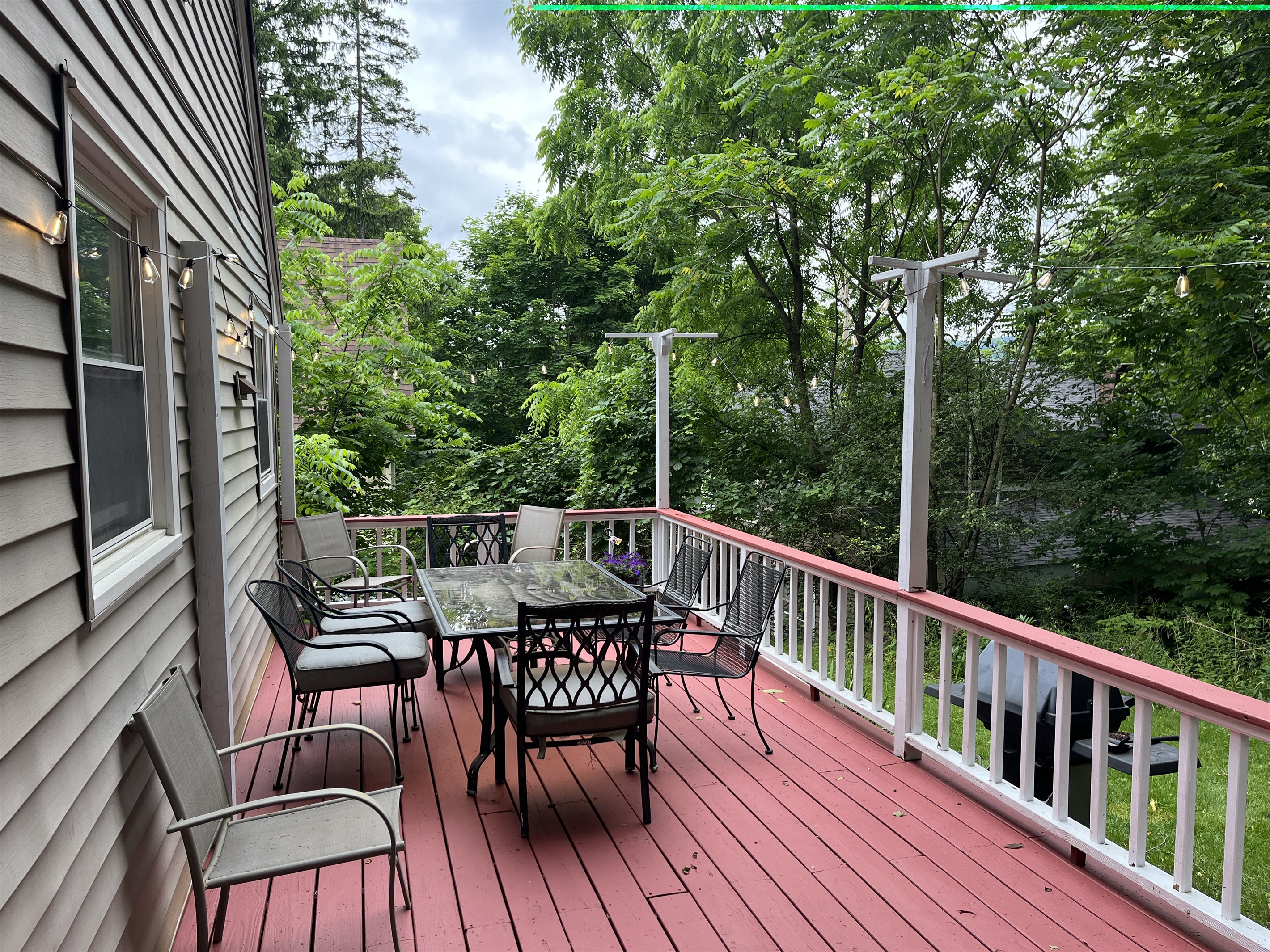 Back porch for outdoor dining