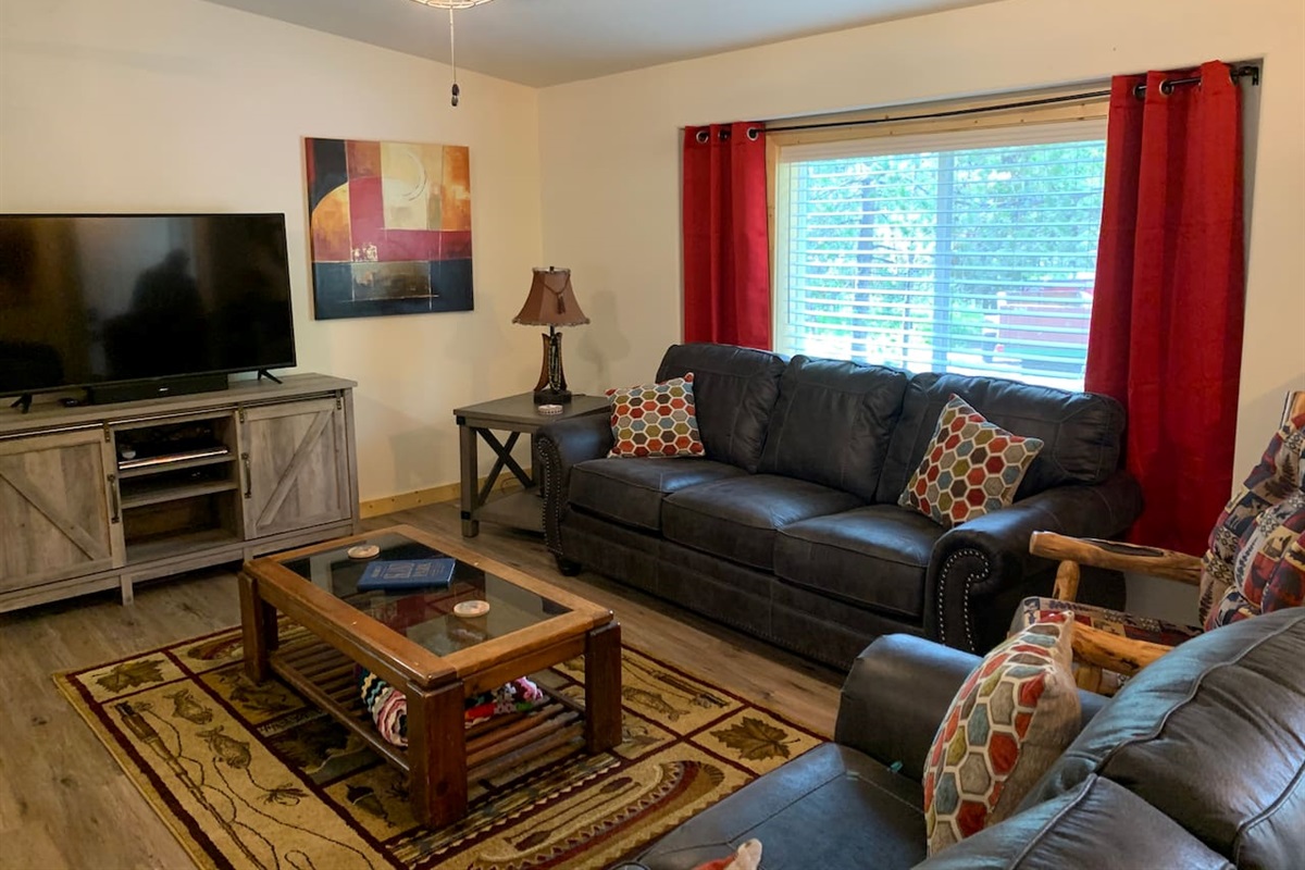 Living Room with Queen Pull Out Bed