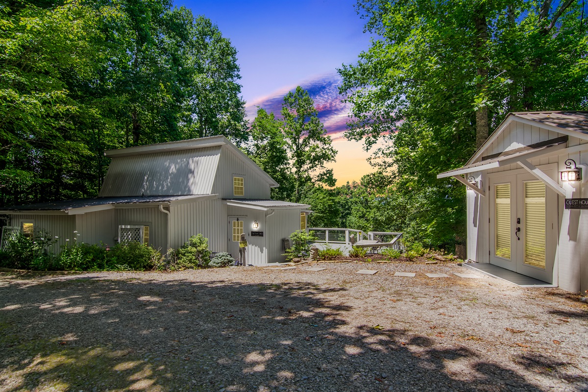 The Main House and the Guest House. You Get Both!