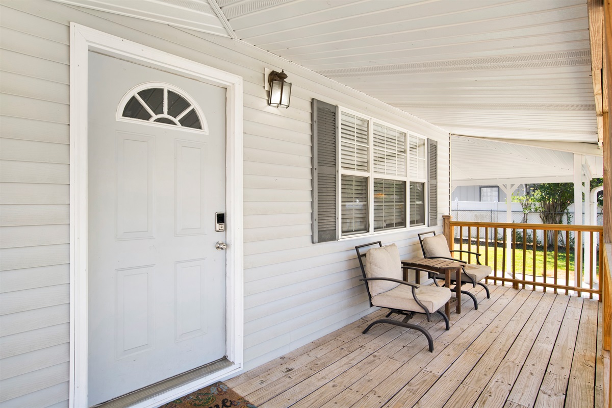 Covered front porch