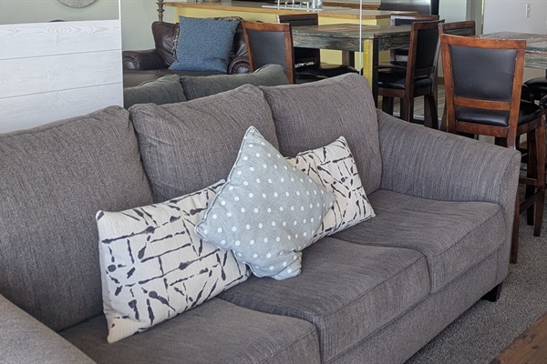 Sleeper couch in living room