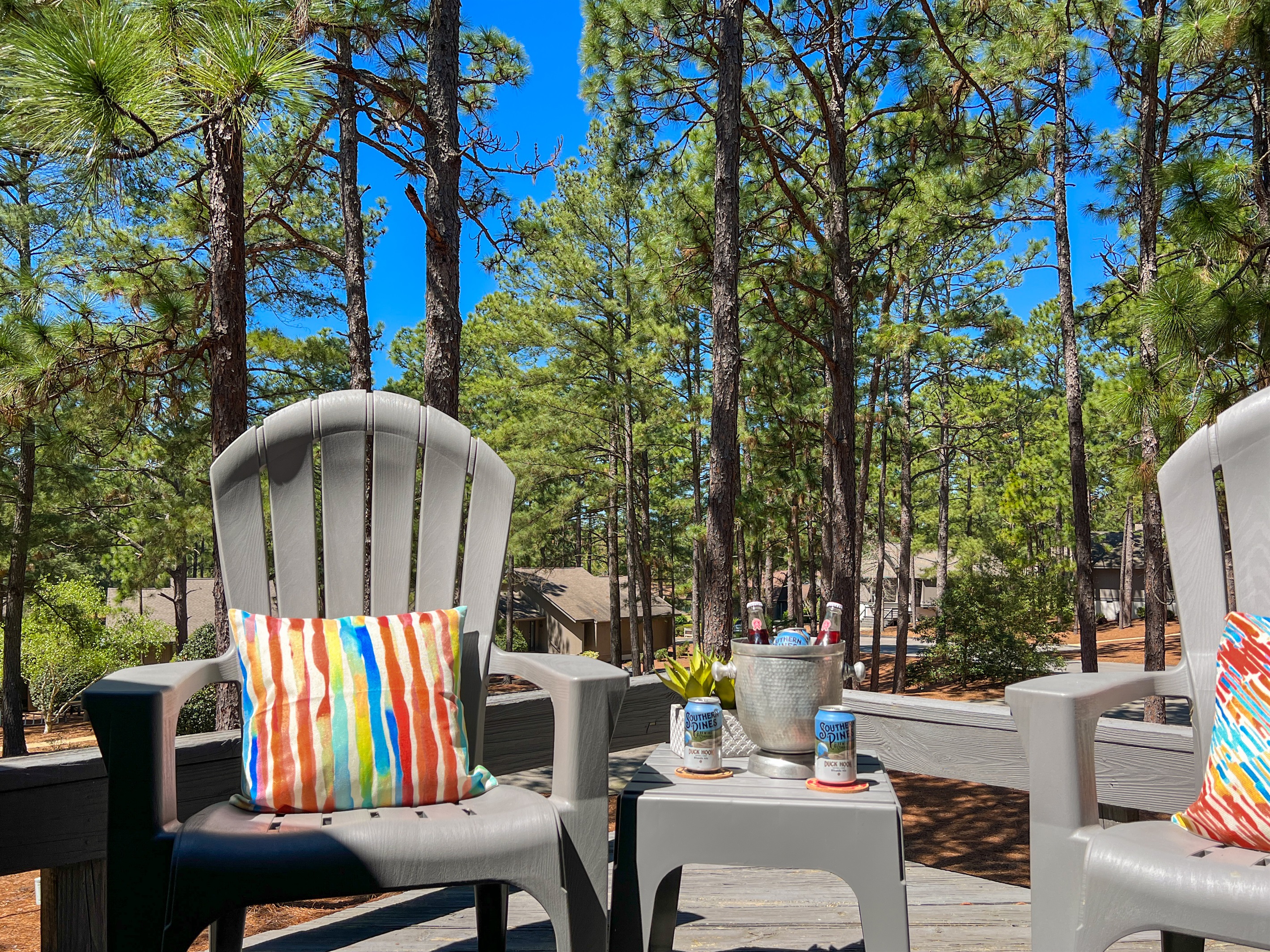 Sit among the pines on your own deck!