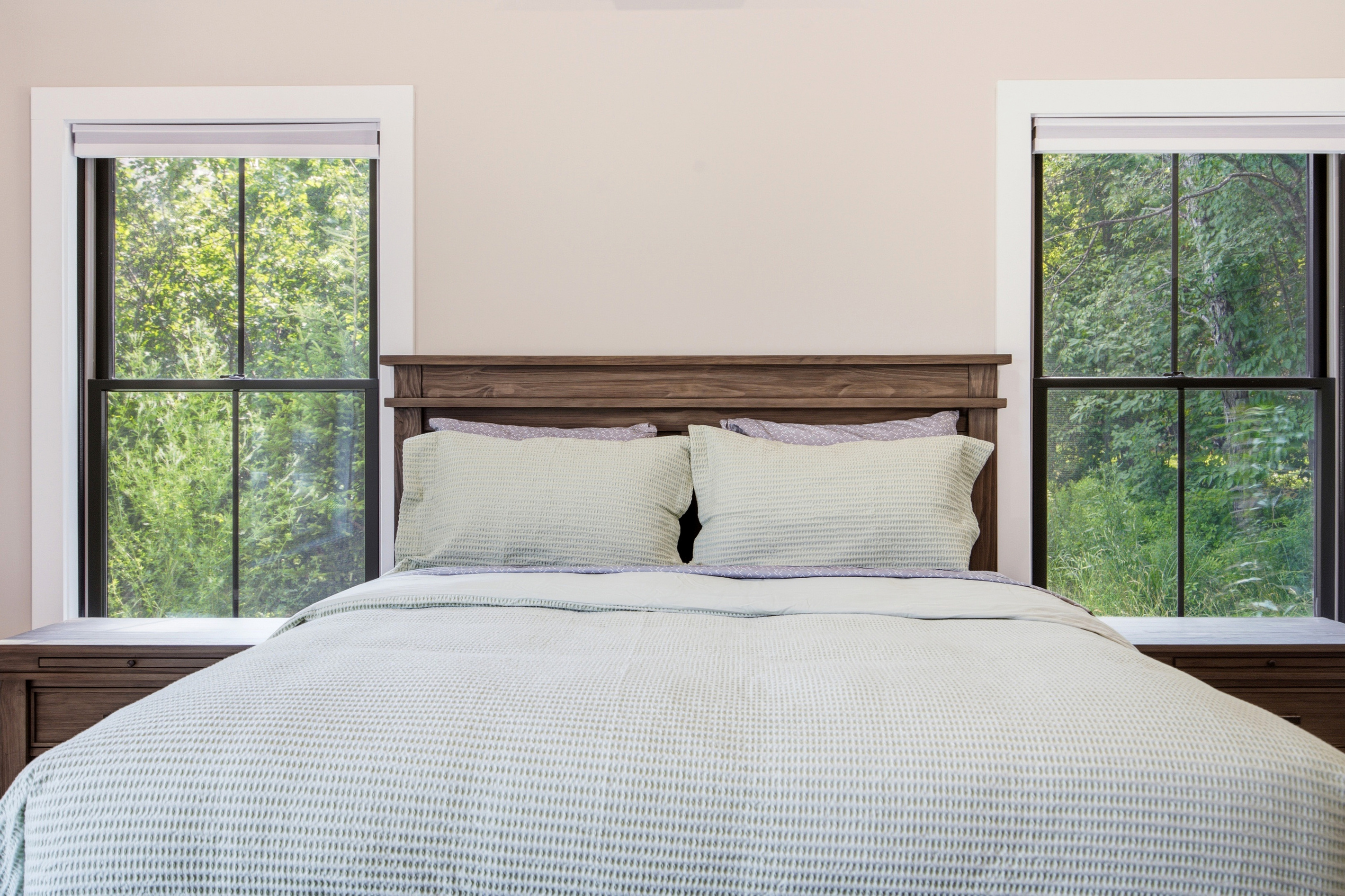 Wake up surrounded by peaceful wooded views and soft natural light.