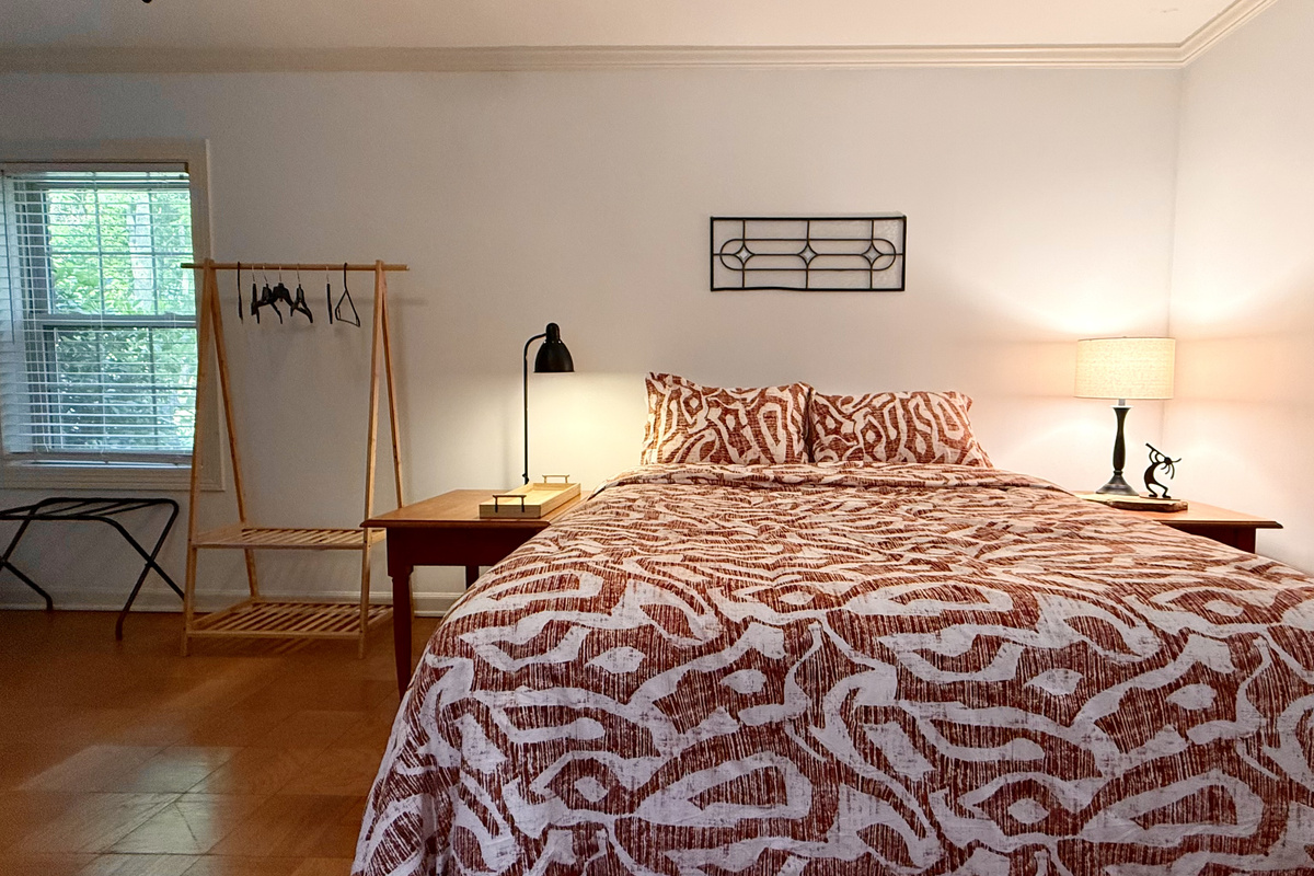Comfortable queen bed in bedroom #5