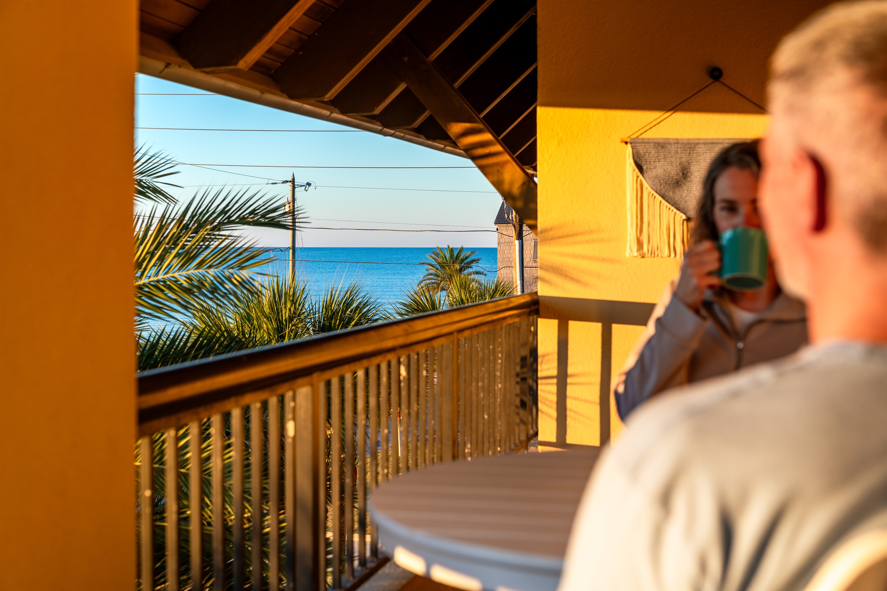 The balcony: everyone's favorite spot for Gulf gazing