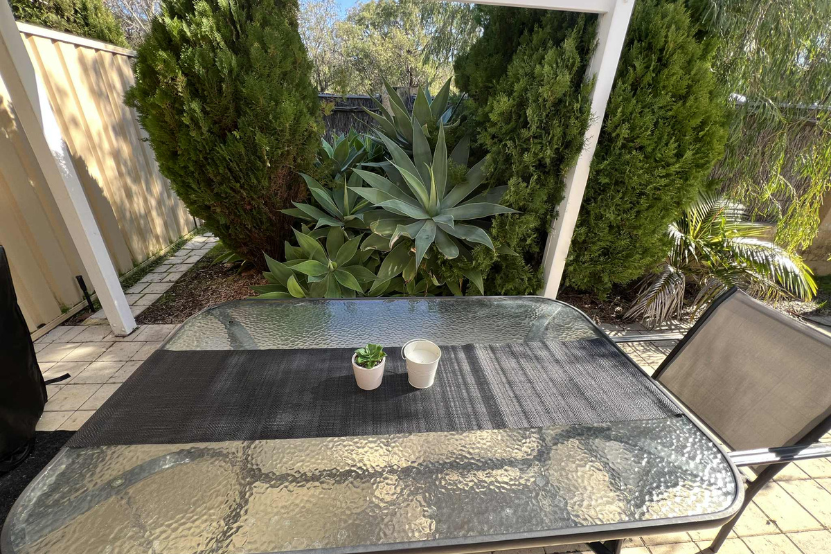 Outdoor dining includes BBQ