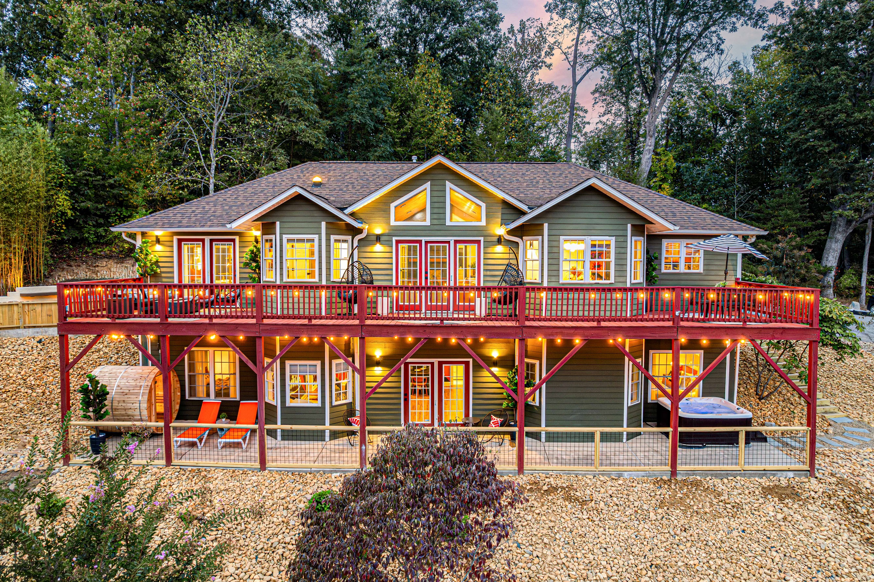 Welcome to your dream getaway! This charming home features two large open decks, perfect for soaking up the sun or enjoying evening gatherings under the twinkling string lights. Relax, unwind, and make unforgettable memories in this inviting space!