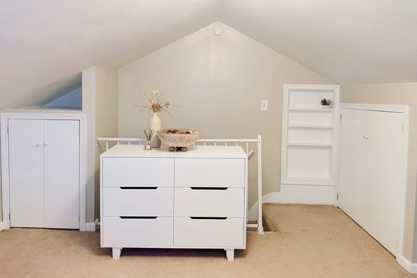 Dresser and additional storage in the upstairs bedroom.