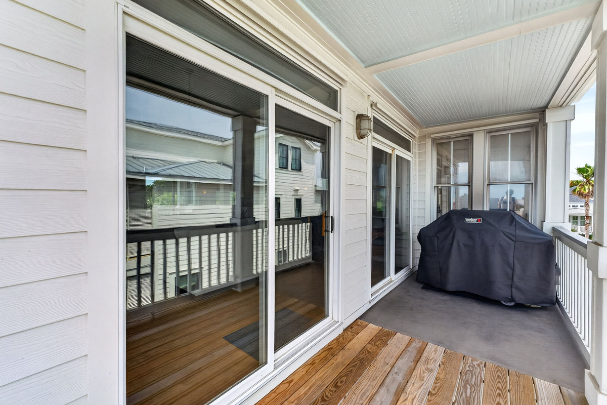 Top back deck | Twin Palms | 914 Carolina Blvd | Isle of Palms, SC | IOP Escapes