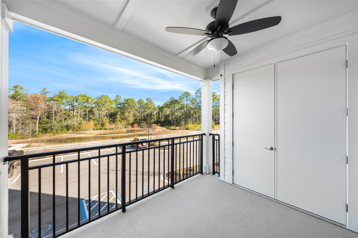 You'll see trees! This is a front unit picture!