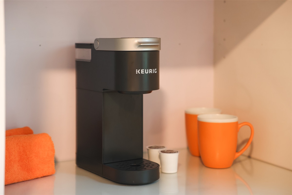 Each of the lower bedrooms has its own Keurig and mini fridge.