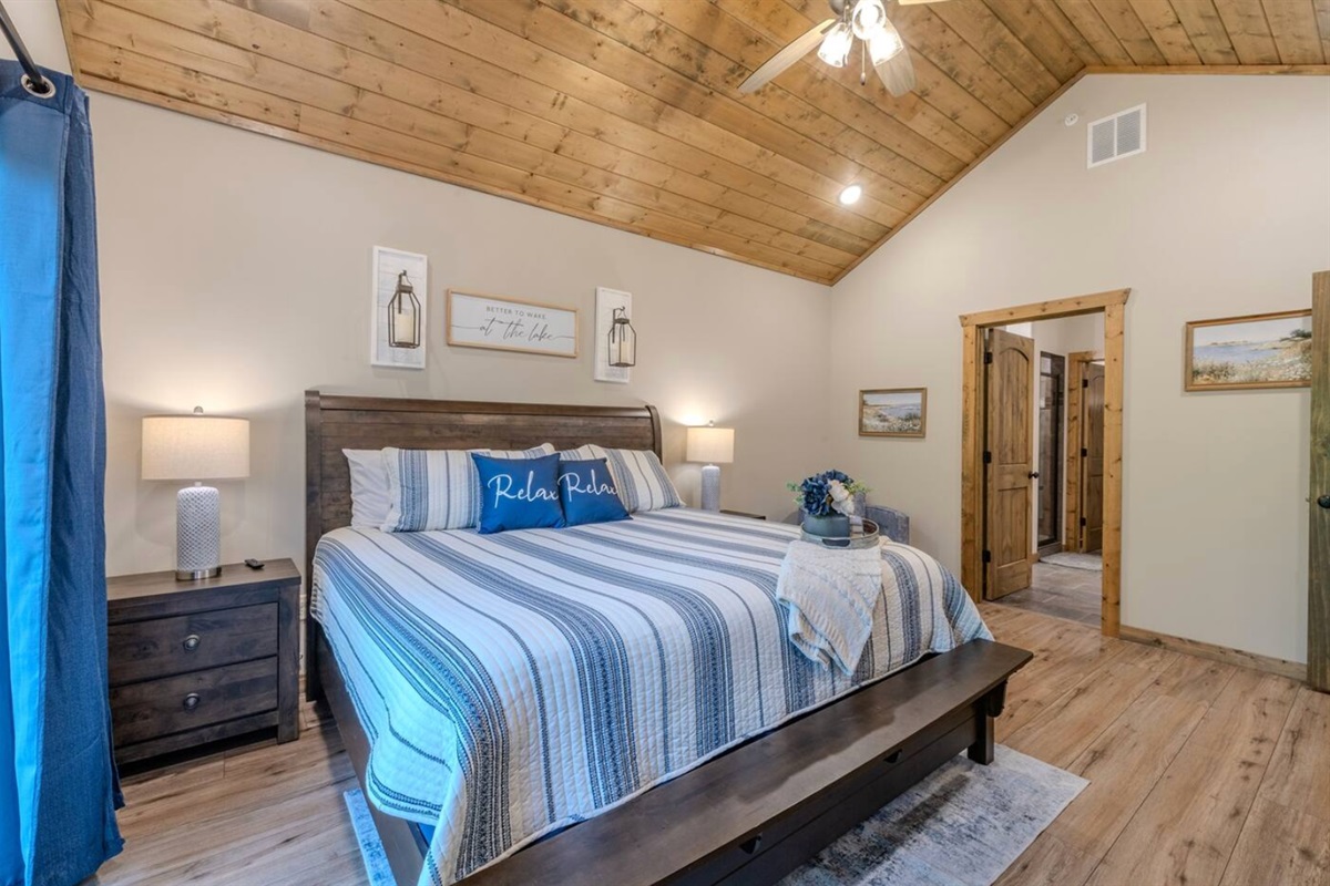 Main-level king bedroom