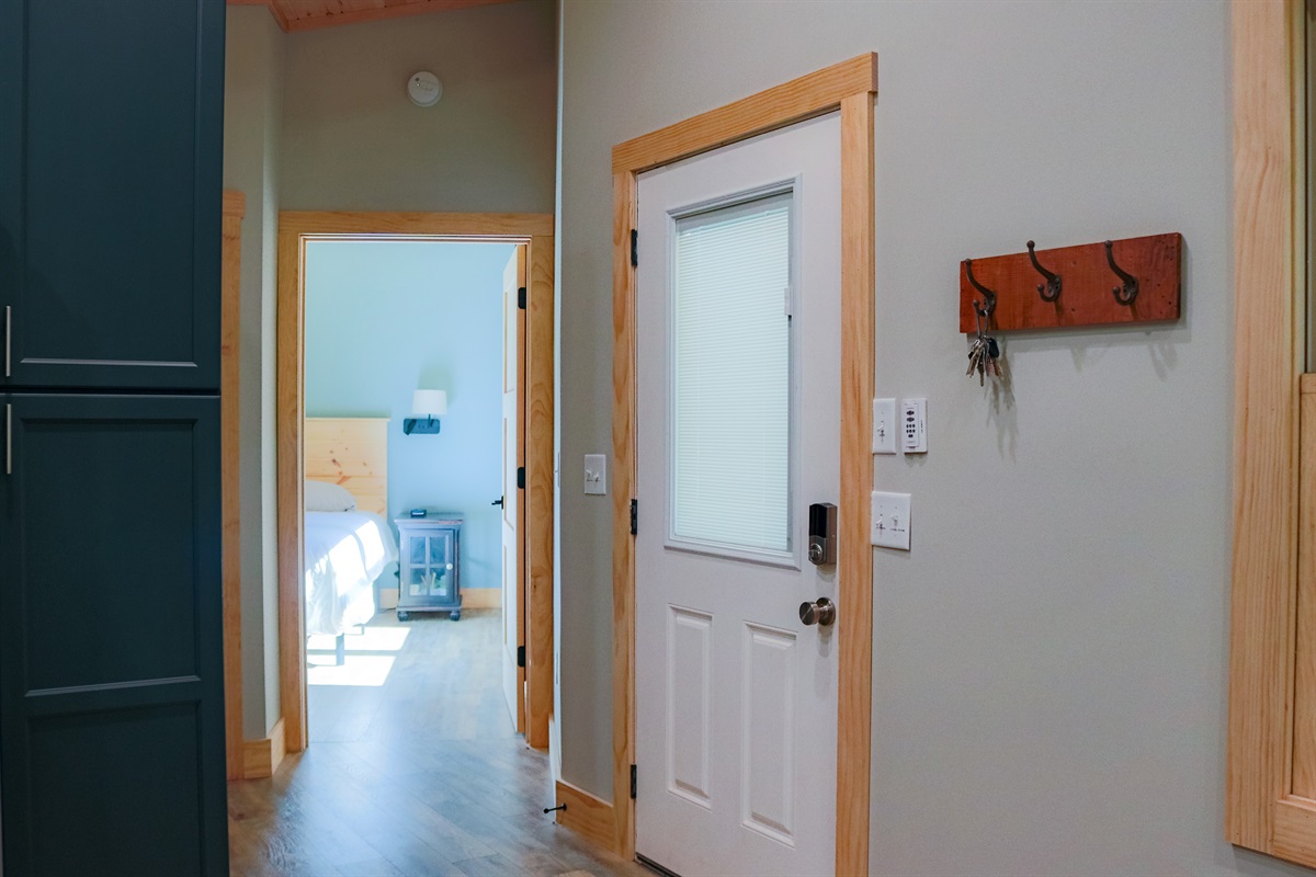 open space leading to the bedroom