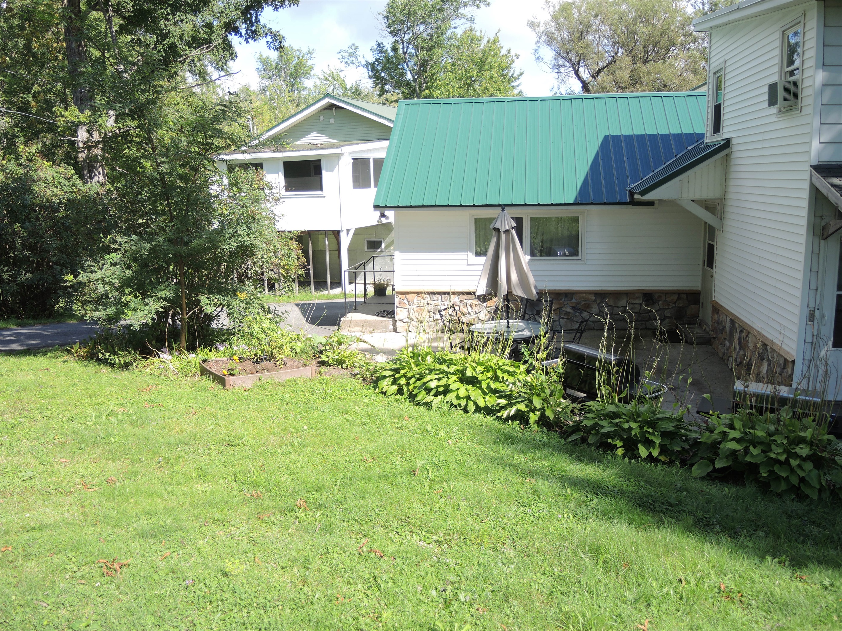 Unit #1 private stone patio