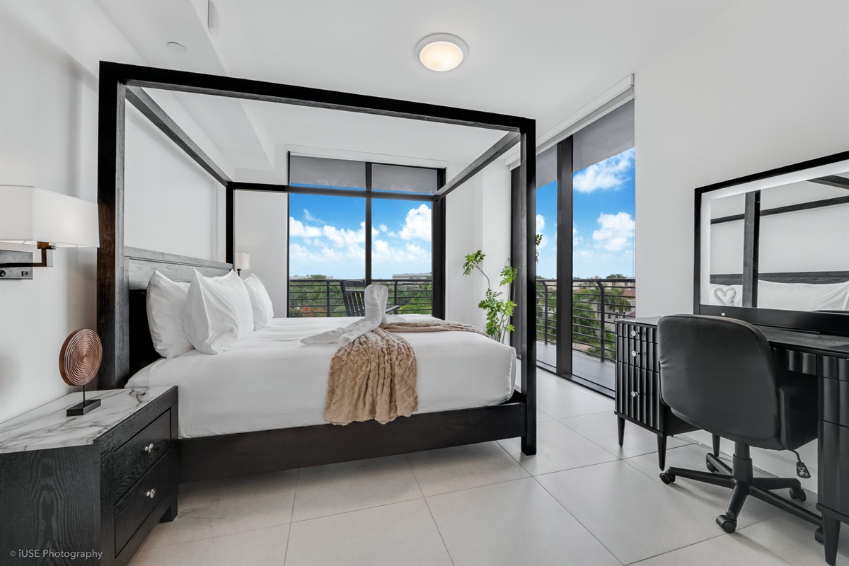 King Master Bedroom with Balcony