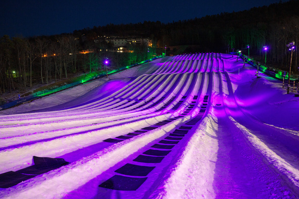 Winter nights at Wintergreen Resort are full of adventure with night skiing, tubing and star gazing!!  Photo: Sarah Hauser, Virginia Tourism Corporation