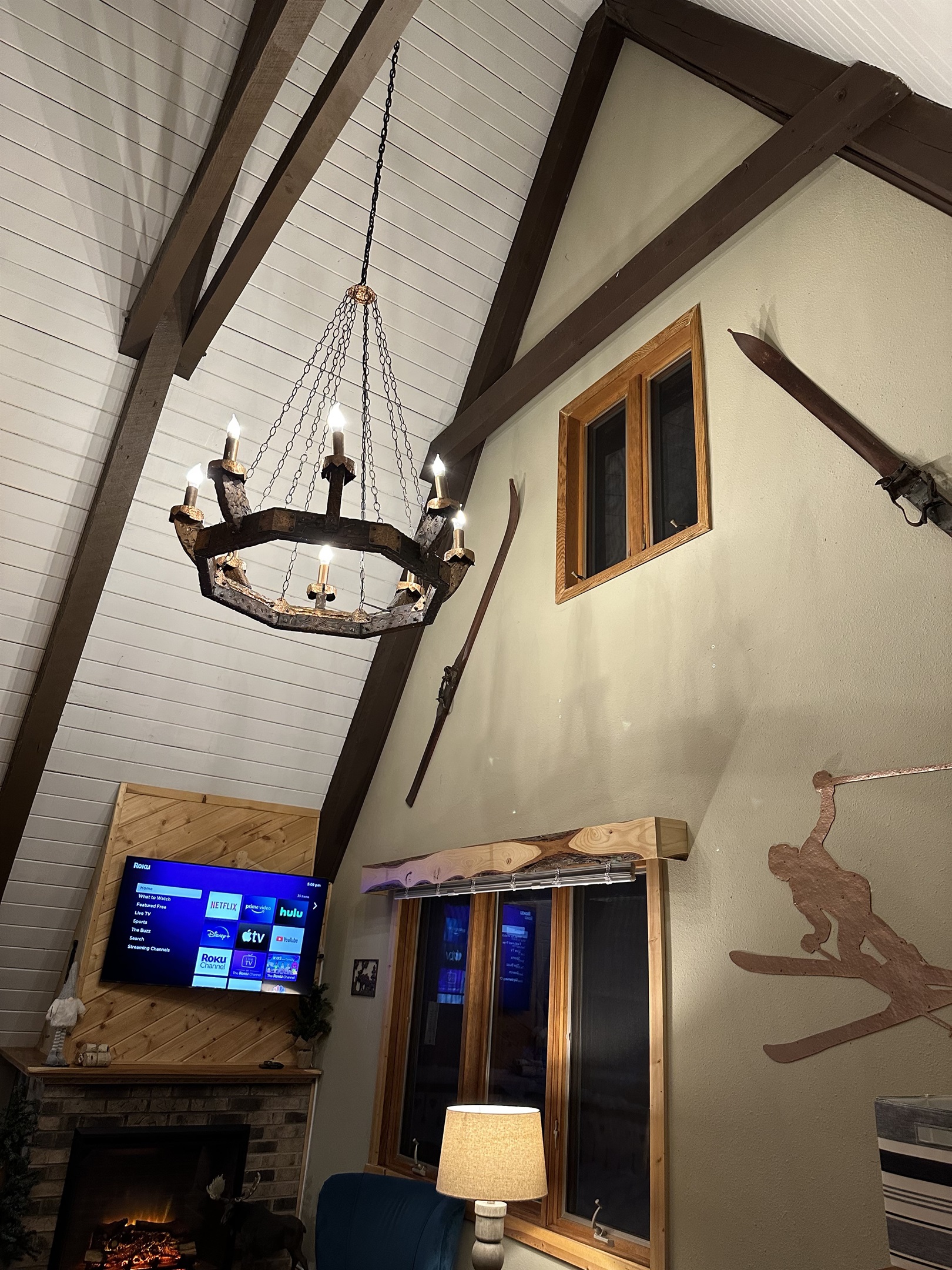 View of A-Frame in living room
