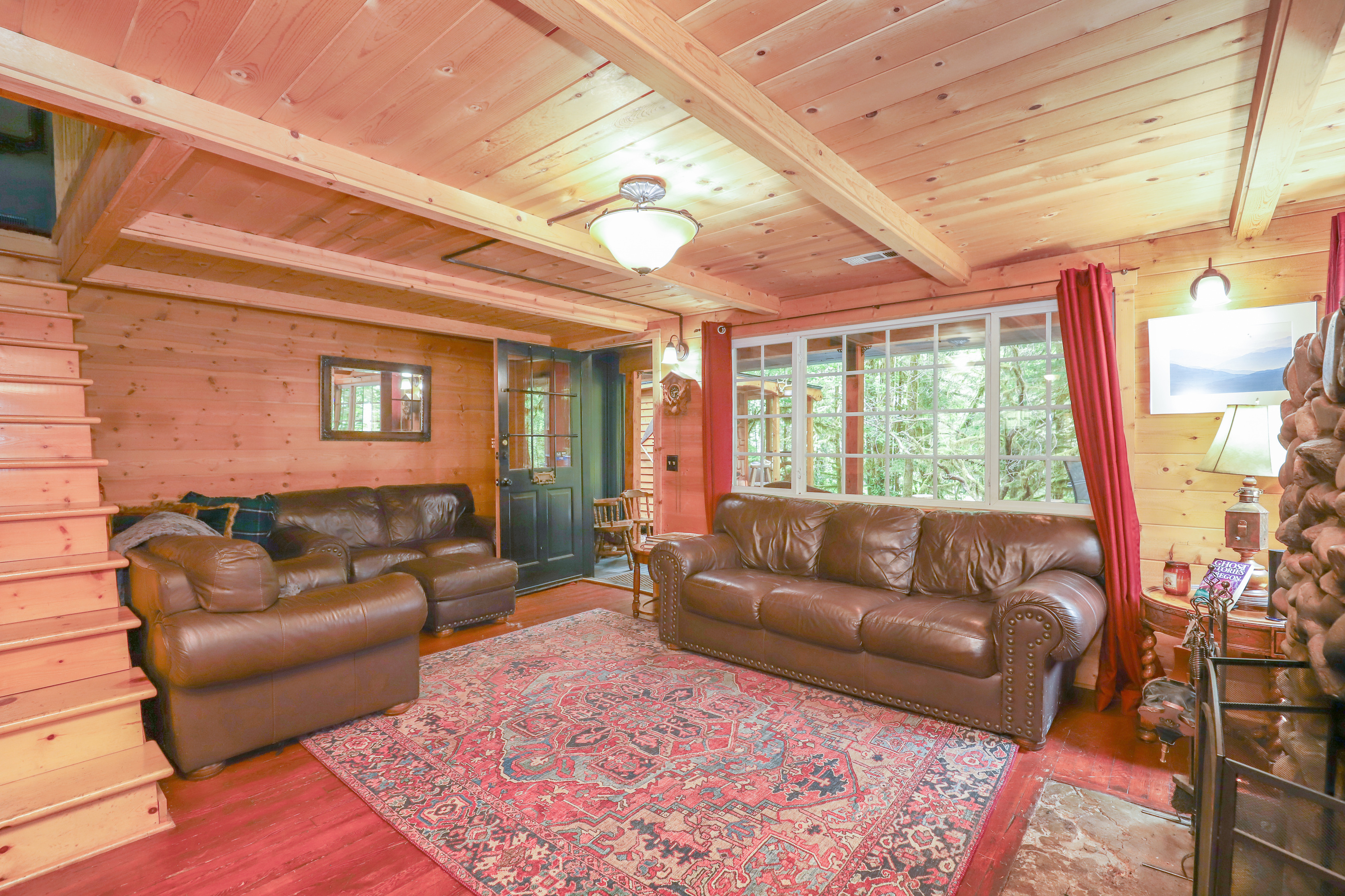 Looking Out to The Back Deck