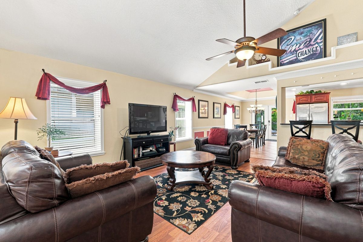 Open plan living room