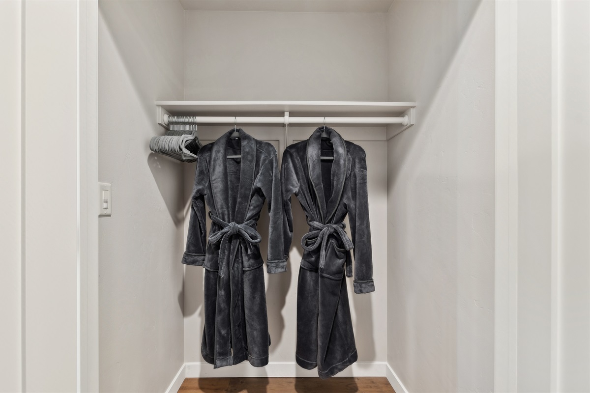 Wrap yourself in comfort and head to the hot tub and sauna