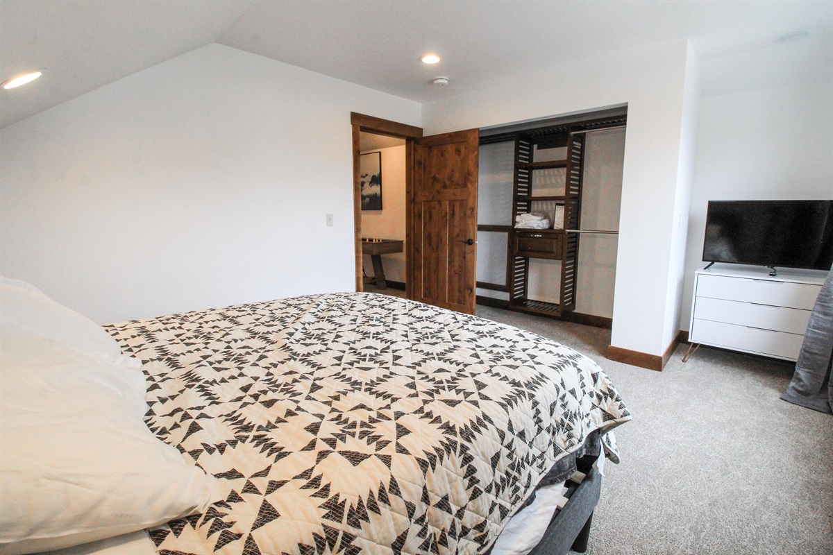 Upstairs queen bedroom