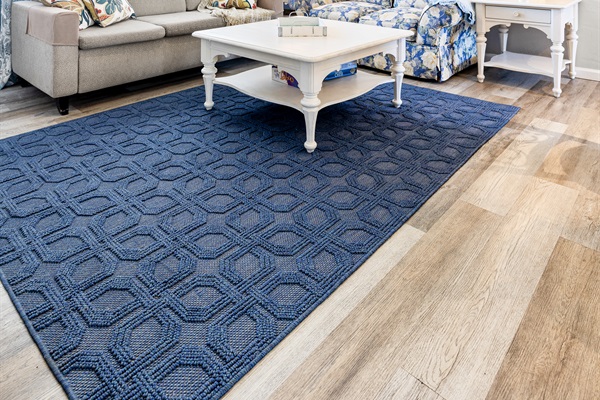 Living room with Roku TV, Games, DVD player w/DVDs, Books and a Guest table with Local Info!   Queen size MEMORY FOAM sofa bed!