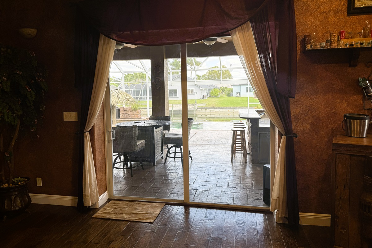 Outside View from Fireplace Area