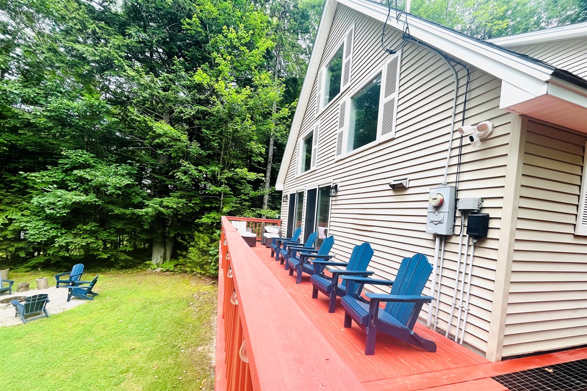 Outdoor Deck Area - Adirondack Seating