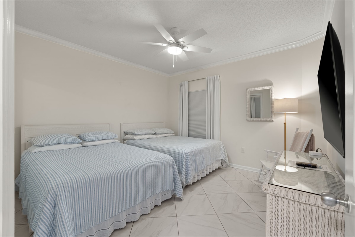 3rd Bedroom with 2 Queen Beds